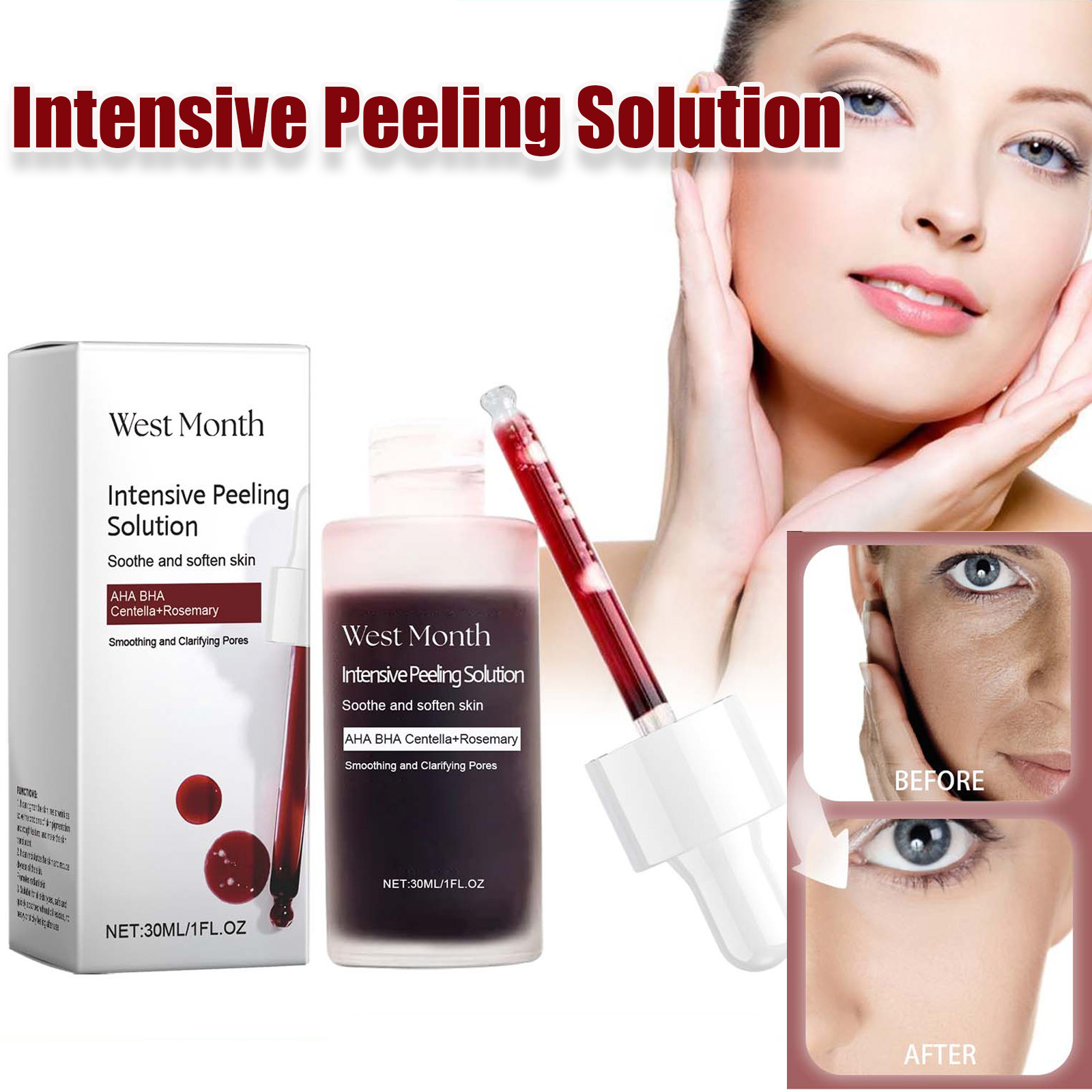 Centella Asiatica Toner - Peeling Face Serum Anti Acne Brightening
