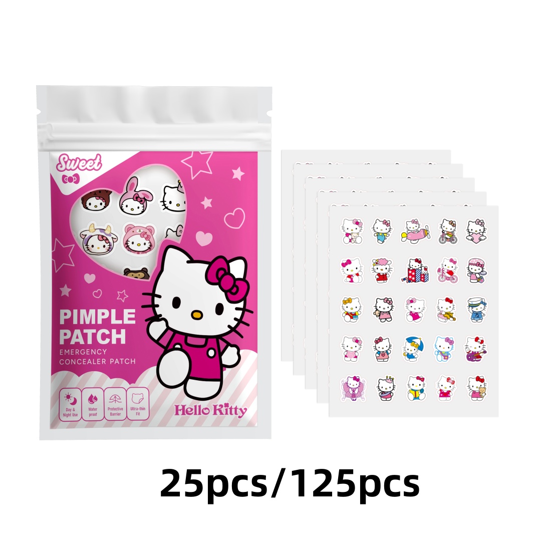 Skincare You - 25/125PCS Hello Kitty Blemish Stickers, Hydrogel