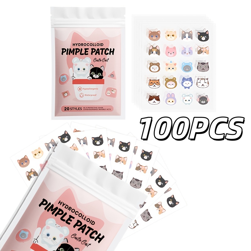 100pieces cute cat Pimple patc - Skincare You 评论和价格