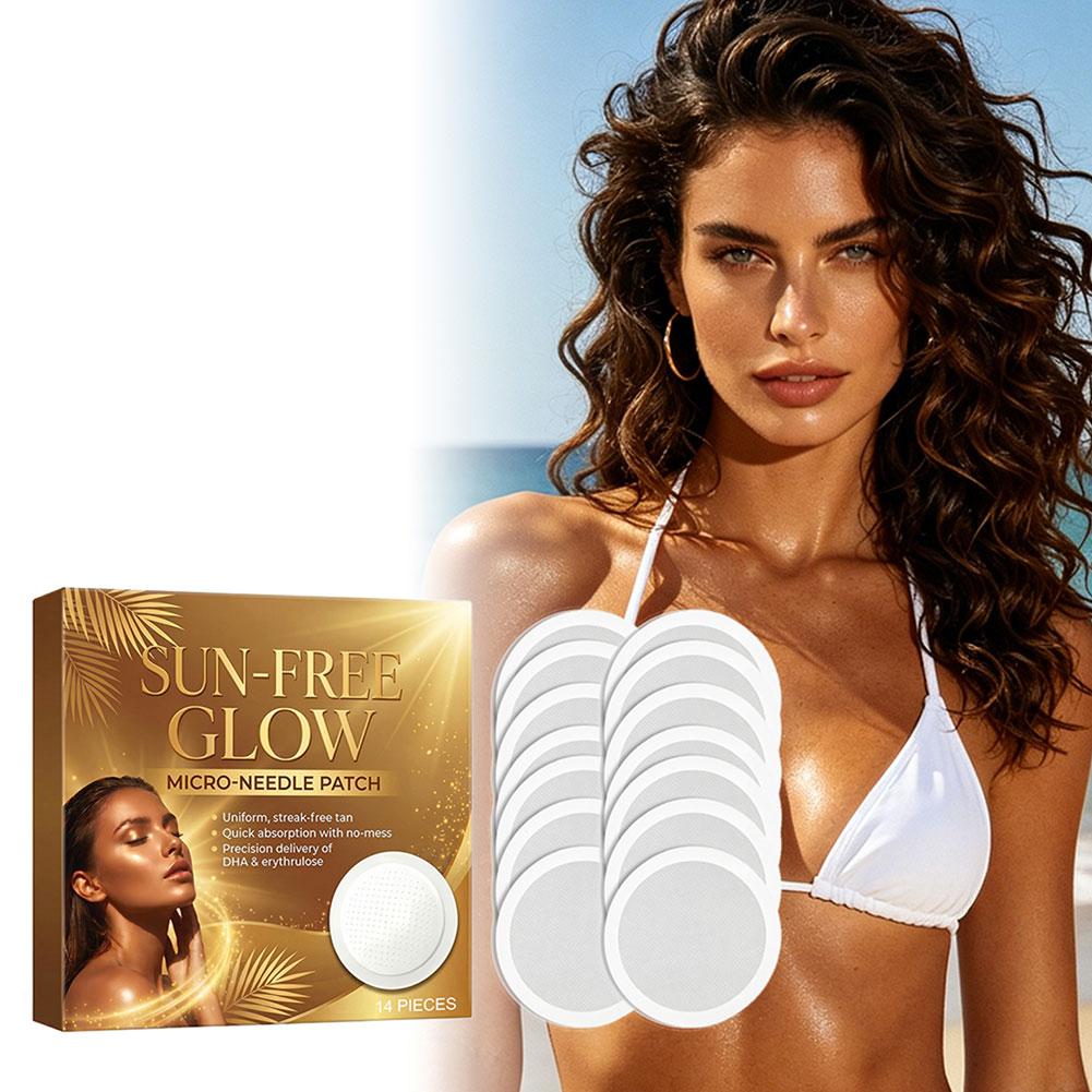 14Pcs Sun-Free Glow Microneedl - Skincare Glowing 评论和价格